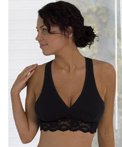 Carriwell Lace Sleep Bra - Black