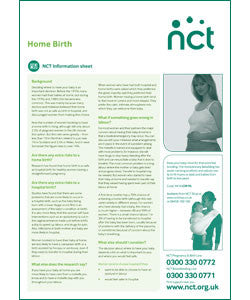 Home birth x 50 - Information Sheets