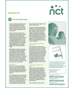 Vitamin K x 50 - Information Sheets