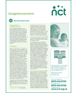 Straightforward birth x 50 - Information Sheets