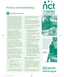 Partners and Breastfeeding x 50 - Information Sheets