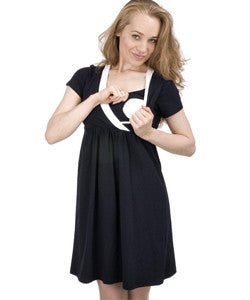 Choo-Choo- London Classic Wrap Maternity/Nursing Dress