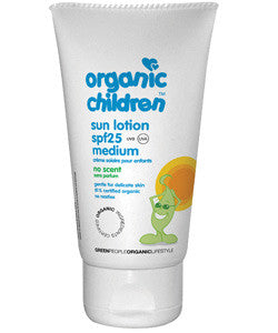 Organic Children No Scent Sun Lotion SPF25