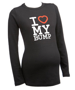 'I Love my Bump' Printed Long Sleeved Top